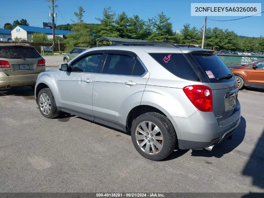 2010 Chevrolet Equinox Lt VIN: 2CNFLEEY5A6326006 Lot: 40138281