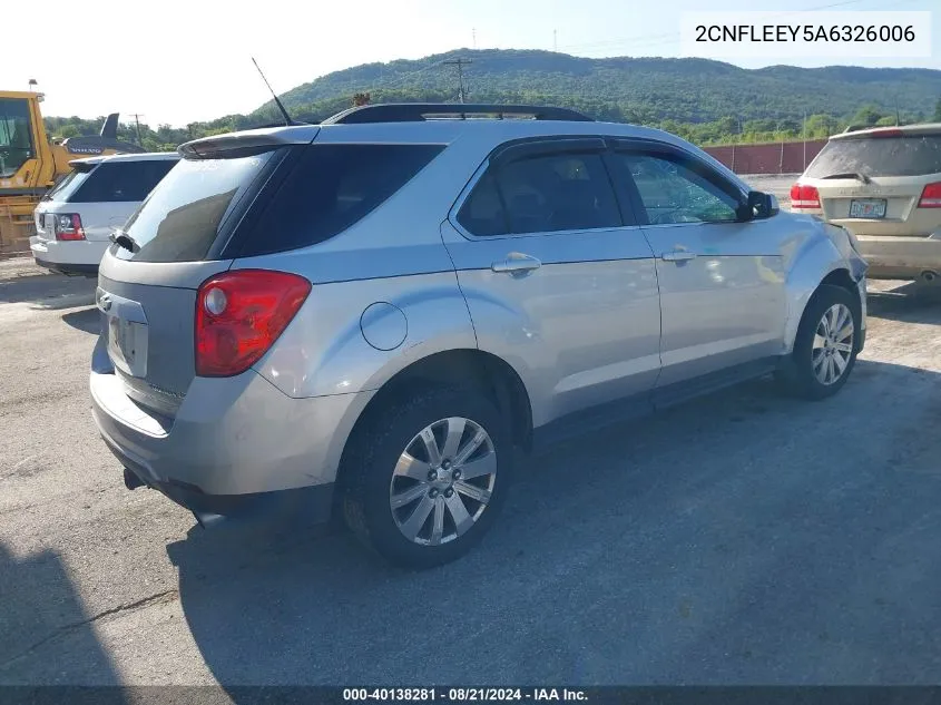 2010 Chevrolet Equinox Lt VIN: 2CNFLEEY5A6326006 Lot: 40138281