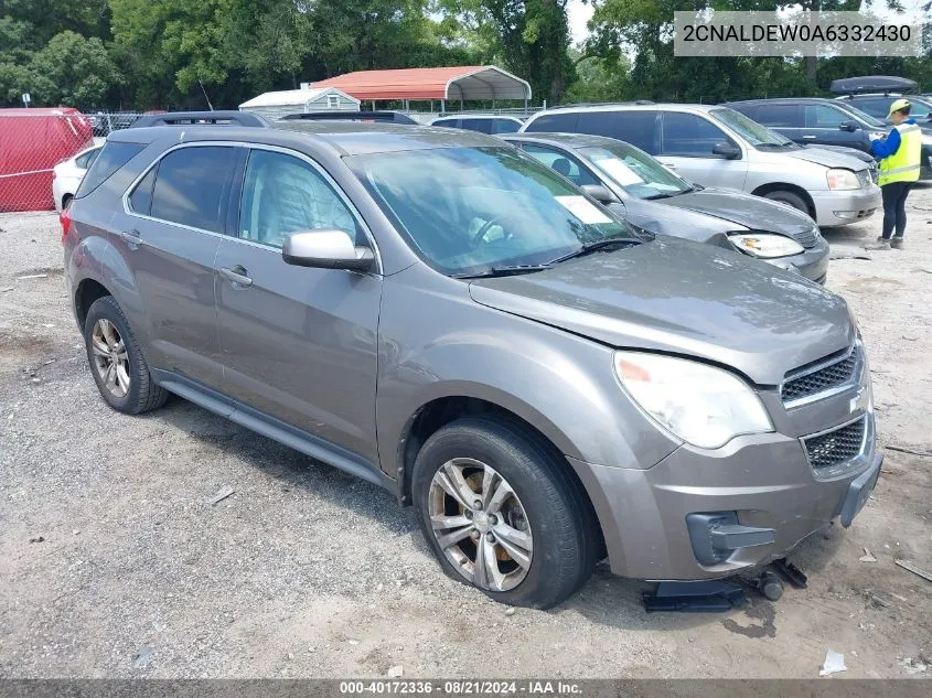 2010 Chevrolet Equinox Lt VIN: 2CNALDEW0A6332430 Lot: 40172336