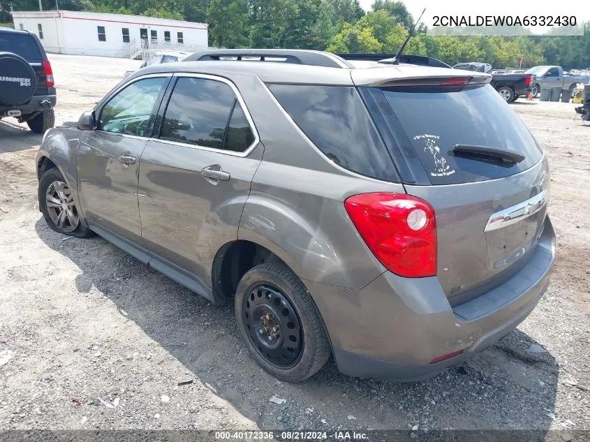 2010 Chevrolet Equinox Lt VIN: 2CNALDEW0A6332430 Lot: 40172336