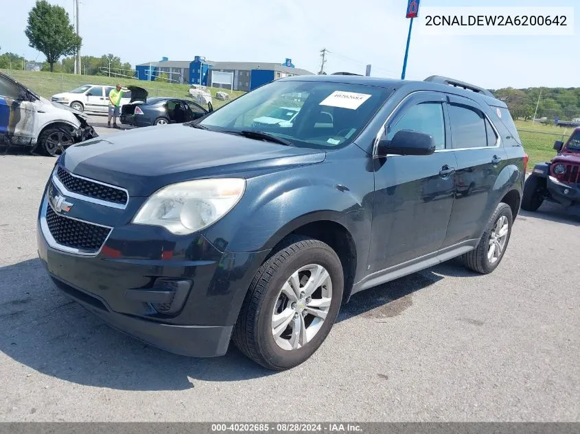 2010 Chevrolet Equinox Lt VIN: 2CNALDEW2A6200642 Lot: 40202685