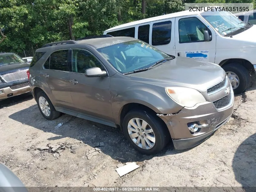 2010 Chevrolet Equinox Lt VIN: 2CNFLPEY5A6351595 Lot: 40215977