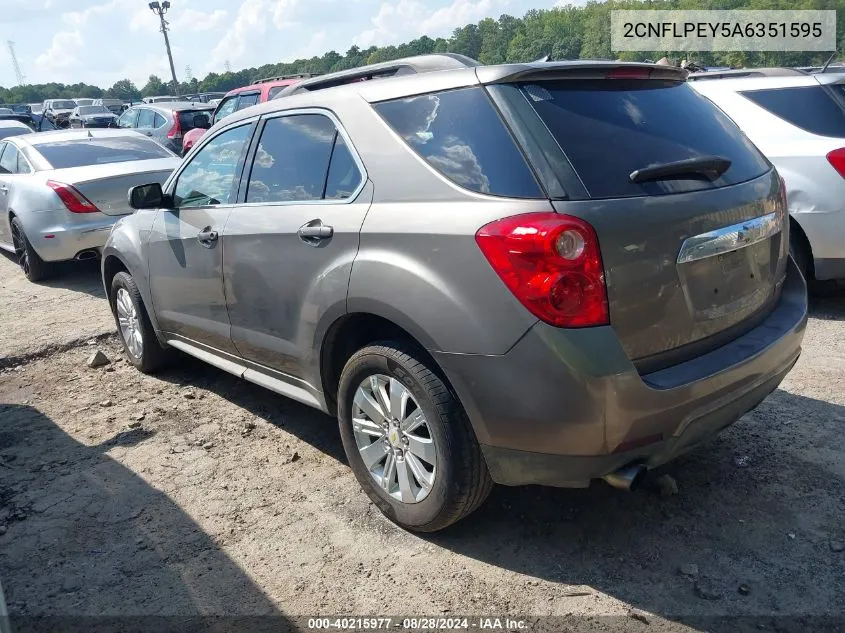 2010 Chevrolet Equinox Lt VIN: 2CNFLPEY5A6351595 Lot: 40215977