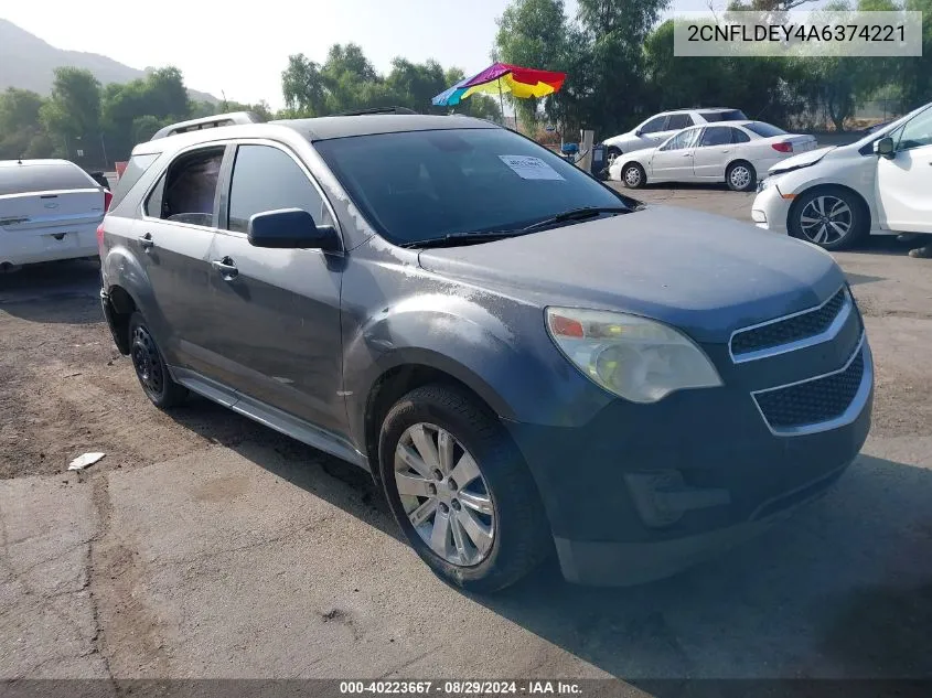 2CNFLDEY4A6374221 2010 Chevrolet Equinox Lt