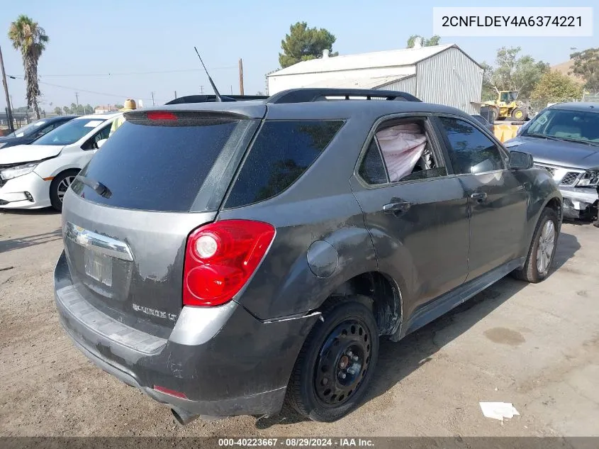 2CNFLDEY4A6374221 2010 Chevrolet Equinox Lt