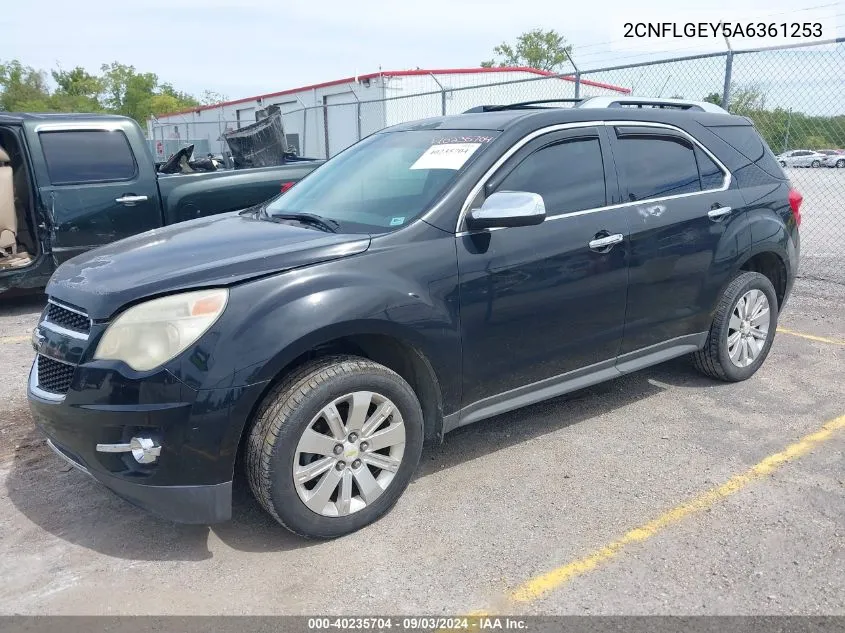 2CNFLGEY5A6361253 2010 Chevrolet Equinox Ltz