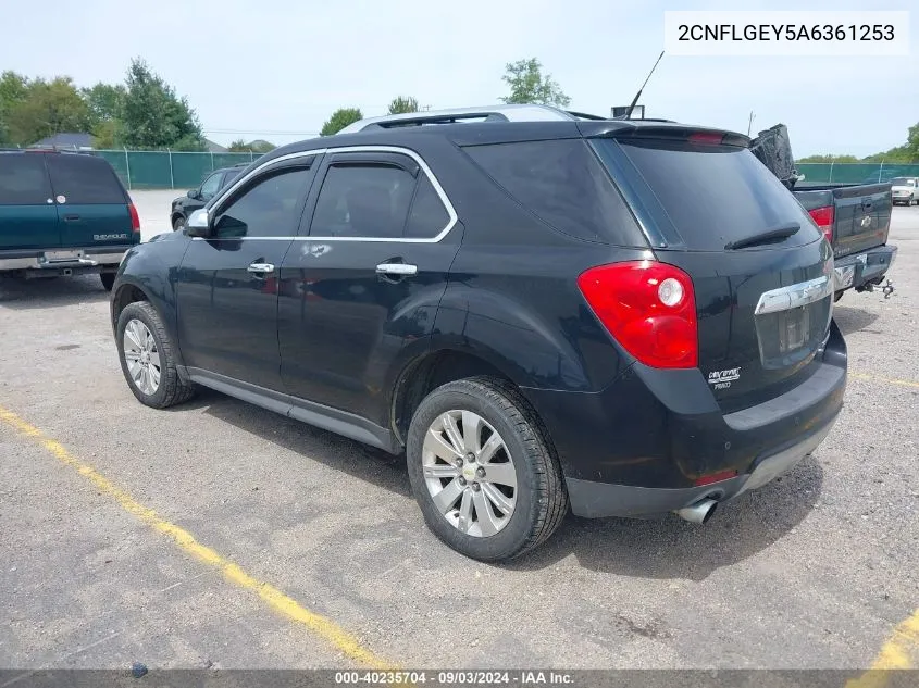 2010 Chevrolet Equinox Ltz VIN: 2CNFLGEY5A6361253 Lot: 40235704