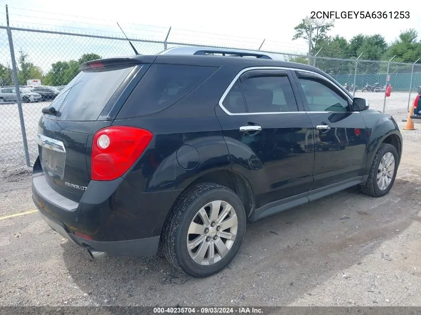 2CNFLGEY5A6361253 2010 Chevrolet Equinox Ltz