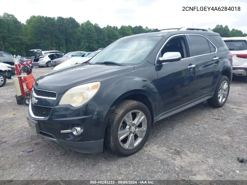 2010 Chevrolet Equinox Ltz VIN: 2CNFLGEY4A6284018 Lot: 40243233