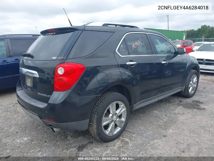 2CNFLGEY4A6284018 2010 Chevrolet Equinox Ltz