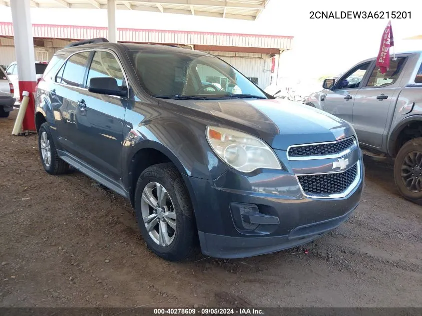 2010 Chevrolet Equinox Lt VIN: 2CNALDEW3A6215201 Lot: 40278609