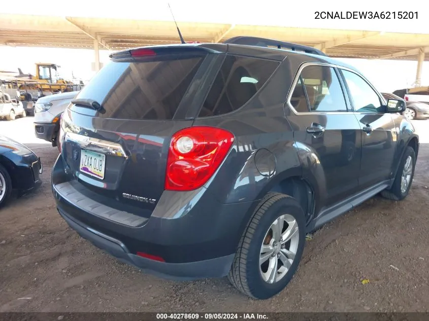 2010 Chevrolet Equinox Lt VIN: 2CNALDEW3A6215201 Lot: 40278609