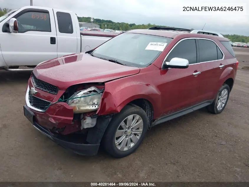 2010 Chevrolet Equinox Ltz VIN: 2CNALFEW3A6246475 Lot: 40281464