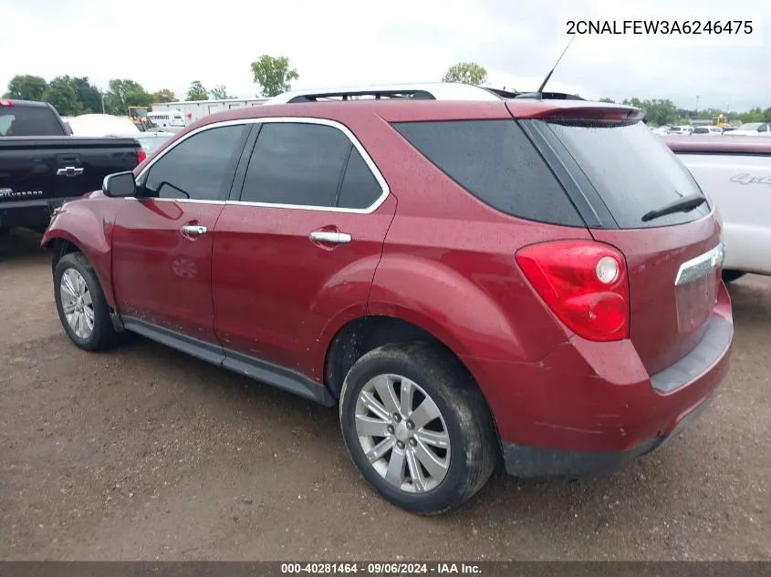 2010 Chevrolet Equinox Ltz VIN: 2CNALFEW3A6246475 Lot: 40281464