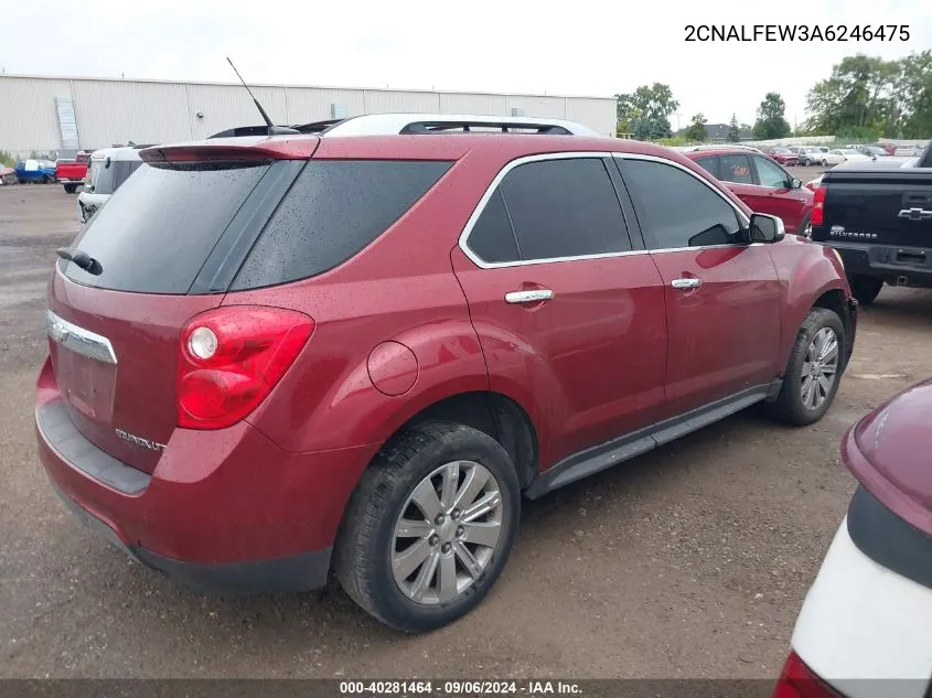 2010 Chevrolet Equinox Ltz VIN: 2CNALFEW3A6246475 Lot: 40281464