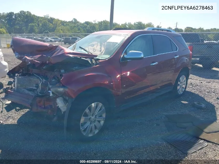 2010 Chevrolet Equinox Lt VIN: 2CNFLPEY6A6278463 Lot: 40299697