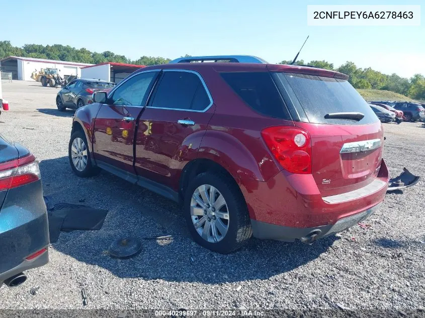 2010 Chevrolet Equinox Lt VIN: 2CNFLPEY6A6278463 Lot: 40299697