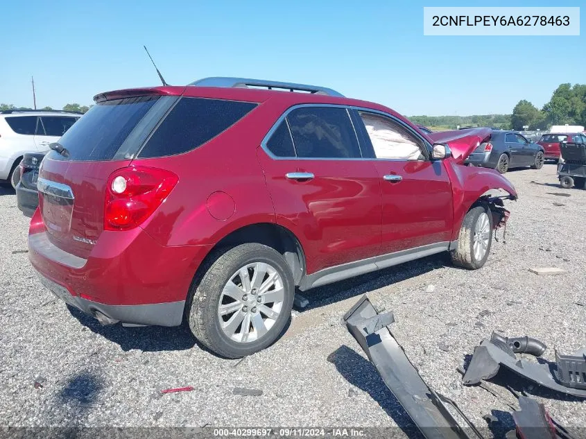 2010 Chevrolet Equinox Lt VIN: 2CNFLPEY6A6278463 Lot: 40299697