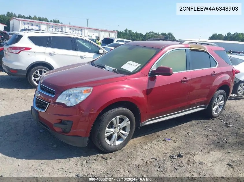 2010 Chevrolet Equinox Lt VIN: 2CNFLEEW4A6348903 Lot: 40302127