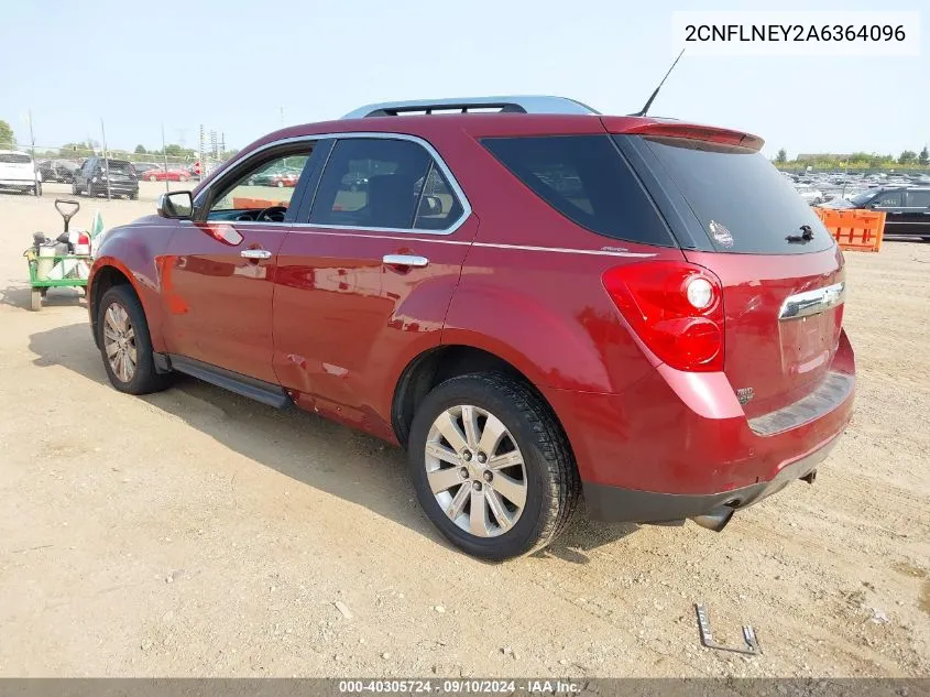 2010 Chevrolet Equinox Lt VIN: 2CNFLNEY2A6364096 Lot: 40305724