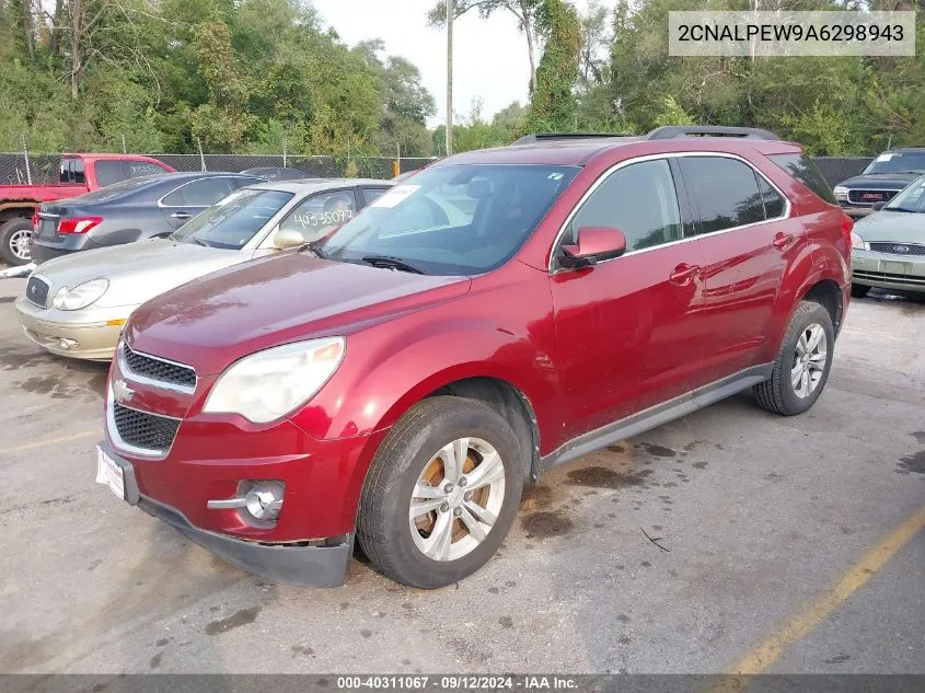 2010 Chevrolet Equinox Lt VIN: 2CNALPEW9A6298943 Lot: 40311067