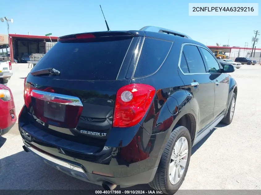 2CNFLPEY4A6329216 2010 Chevrolet Equinox Lt