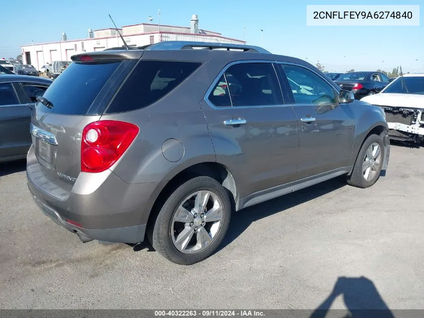 2010 Chevrolet Equinox Ltz VIN: 2CNFLFEY9A6274840 Lot: 40322263