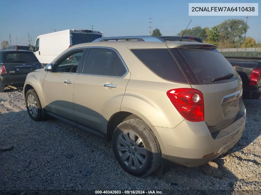 2CNALFEW7A6410438 2010 Chevrolet Equinox Ltz