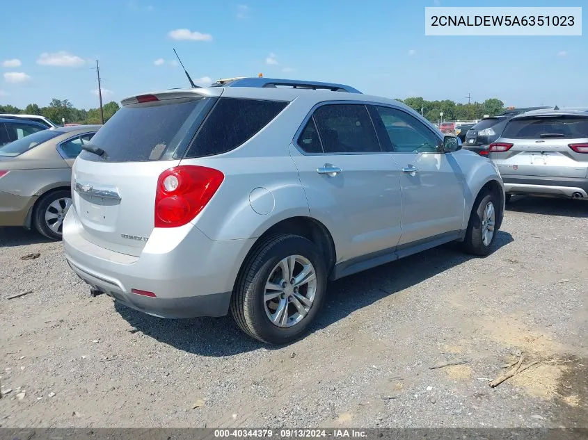 2010 Chevrolet Equinox Lt VIN: 2CNALDEW5A6351023 Lot: 40344379