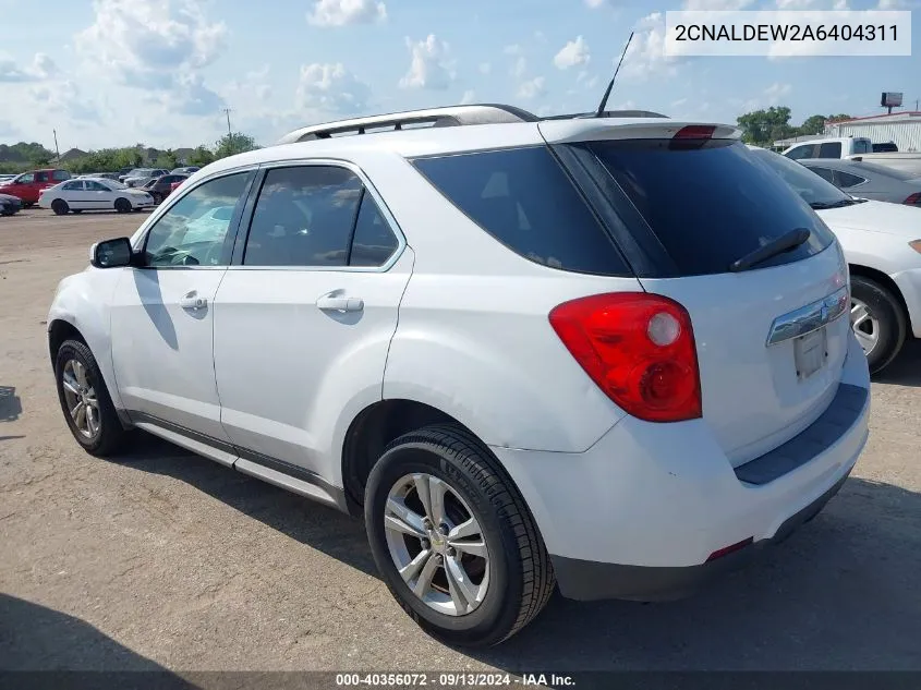 2010 Chevrolet Equinox Lt VIN: 2CNALDEW2A6404311 Lot: 40356072