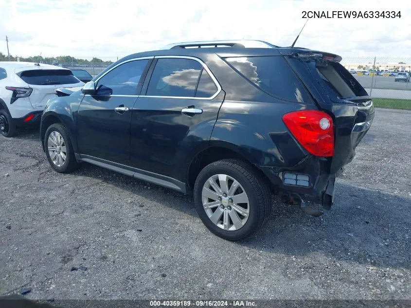 2010 Chevrolet Equinox Ltz VIN: 2CNALFEW9A6334334 Lot: 40359189