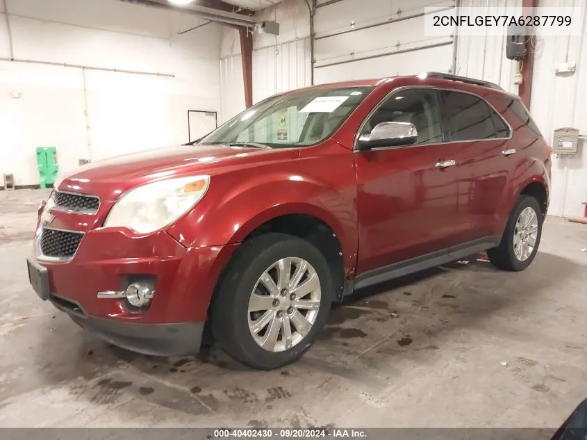 2CNFLGEY7A6287799 2010 Chevrolet Equinox Ltz