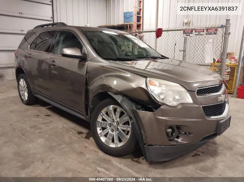 2010 Chevrolet Equinox Lt VIN: 2CNFLEEYXA6391837 Lot: 40407260