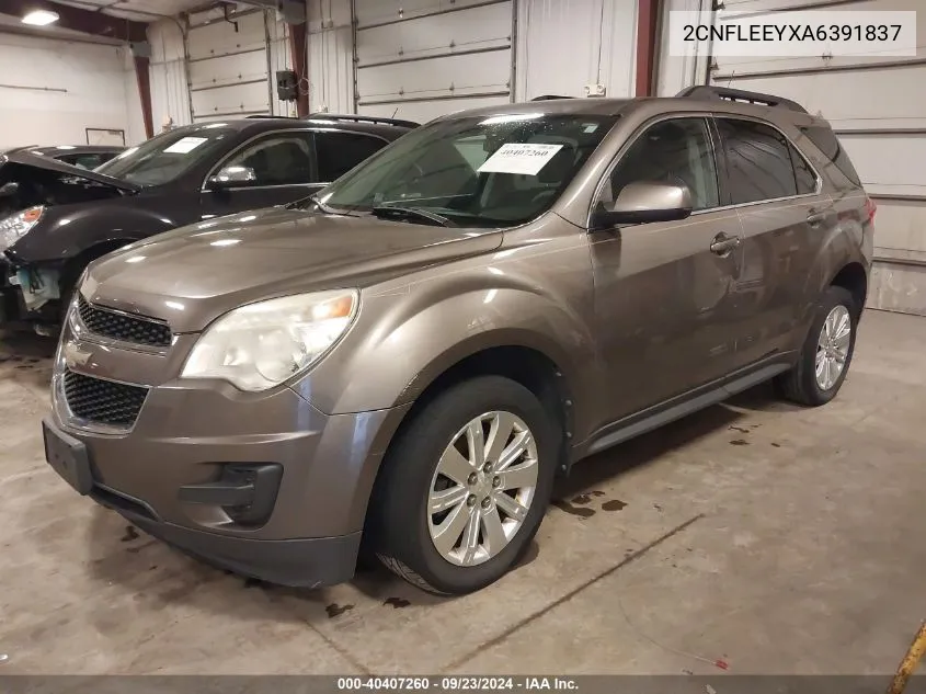 2010 Chevrolet Equinox Lt VIN: 2CNFLEEYXA6391837 Lot: 40407260