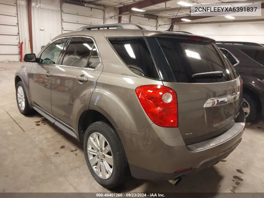 2010 Chevrolet Equinox Lt VIN: 2CNFLEEYXA6391837 Lot: 40407260