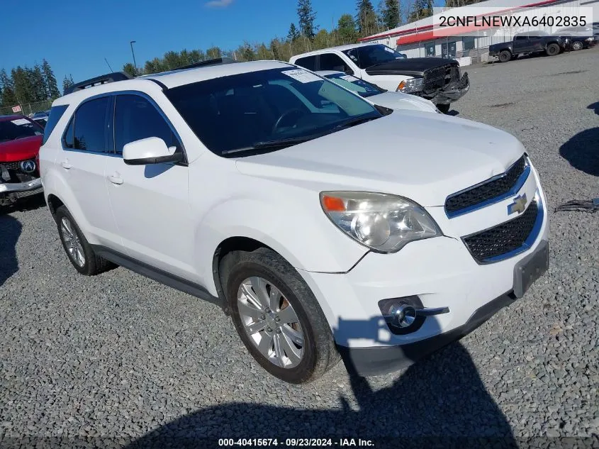 2CNFLNEWXA6402835 2010 Chevrolet Equinox Lt