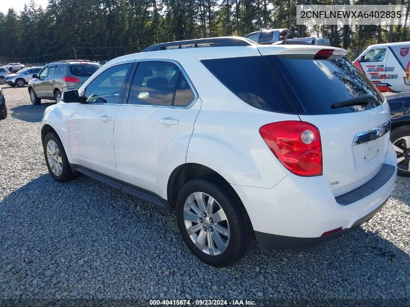 2CNFLNEWXA6402835 2010 Chevrolet Equinox Lt