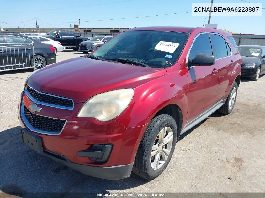 2010 Chevrolet Equinox Ls VIN: 2CNALBEW9A6223887 Lot: 40428324