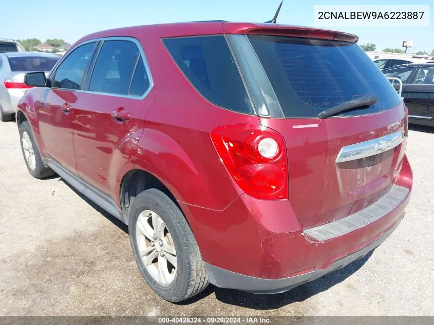 2CNALBEW9A6223887 2010 Chevrolet Equinox Ls