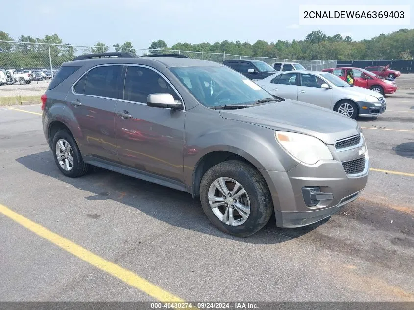 2010 Chevrolet Equinox Lt VIN: 2CNALDEW6A6369403 Lot: 40430274