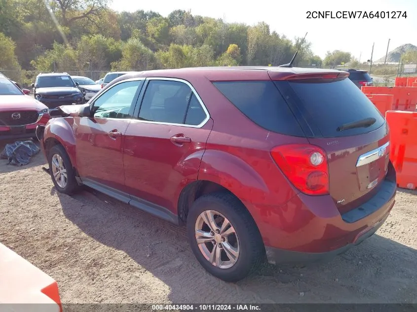 2010 Chevrolet Equinox Ls VIN: 2CNFLCEW7A6401274 Lot: 40434904