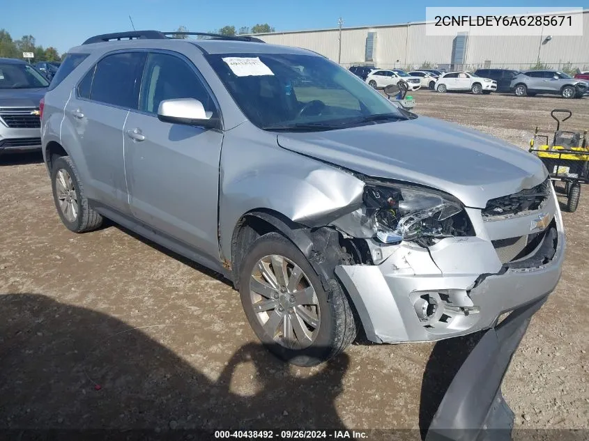 2010 Chevrolet Equinox Lt VIN: 2CNFLDEY6A6285671 Lot: 40438492