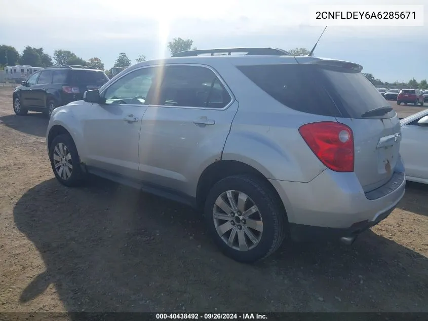 2010 Chevrolet Equinox Lt VIN: 2CNFLDEY6A6285671 Lot: 40438492