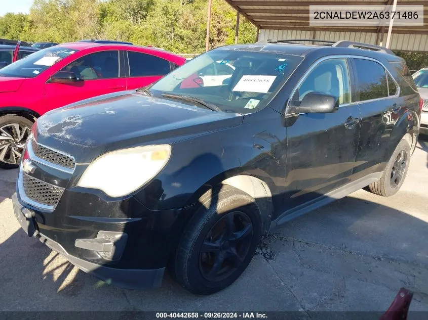 2010 Chevrolet Equinox Lt VIN: 2CNALDEW2A6371486 Lot: 40442658