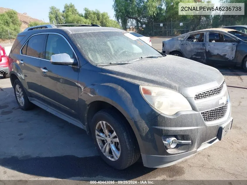 2010 Chevrolet Equinox Lt VIN: 2CNALPEW6A6236738 Lot: 40443095