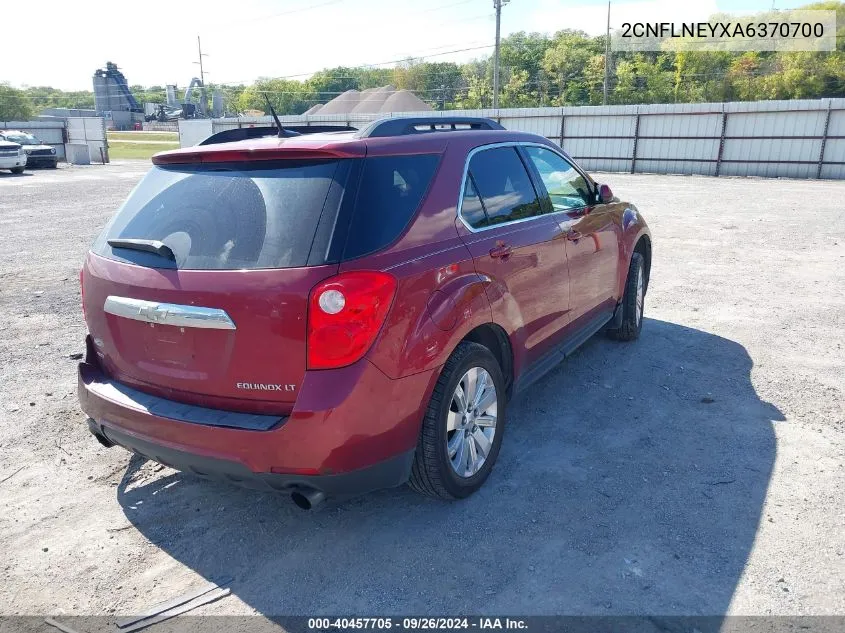 2010 Chevrolet Equinox Lt VIN: 2CNFLNEYXA6370700 Lot: 40457705