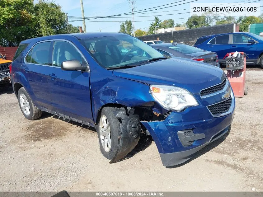 2010 Chevrolet Equinox Ls VIN: 2CNFLCEW6A6361608 Lot: 40507618