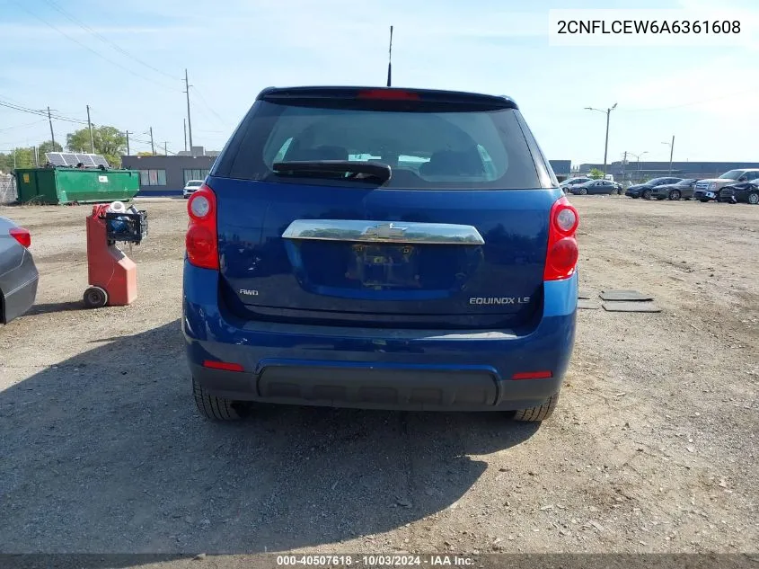 2010 Chevrolet Equinox Ls VIN: 2CNFLCEW6A6361608 Lot: 40507618