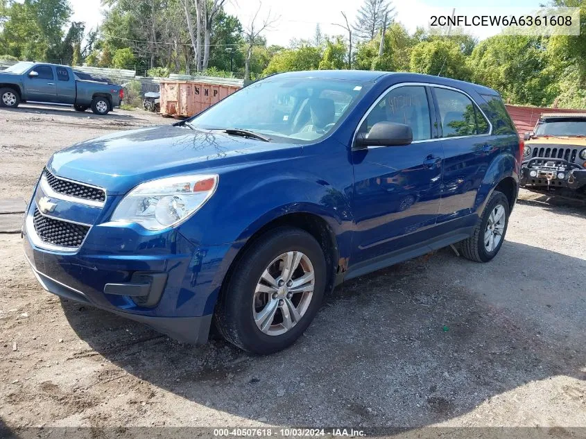 2010 Chevrolet Equinox Ls VIN: 2CNFLCEW6A6361608 Lot: 40507618