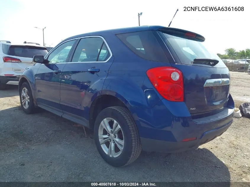 2010 Chevrolet Equinox Ls VIN: 2CNFLCEW6A6361608 Lot: 40507618